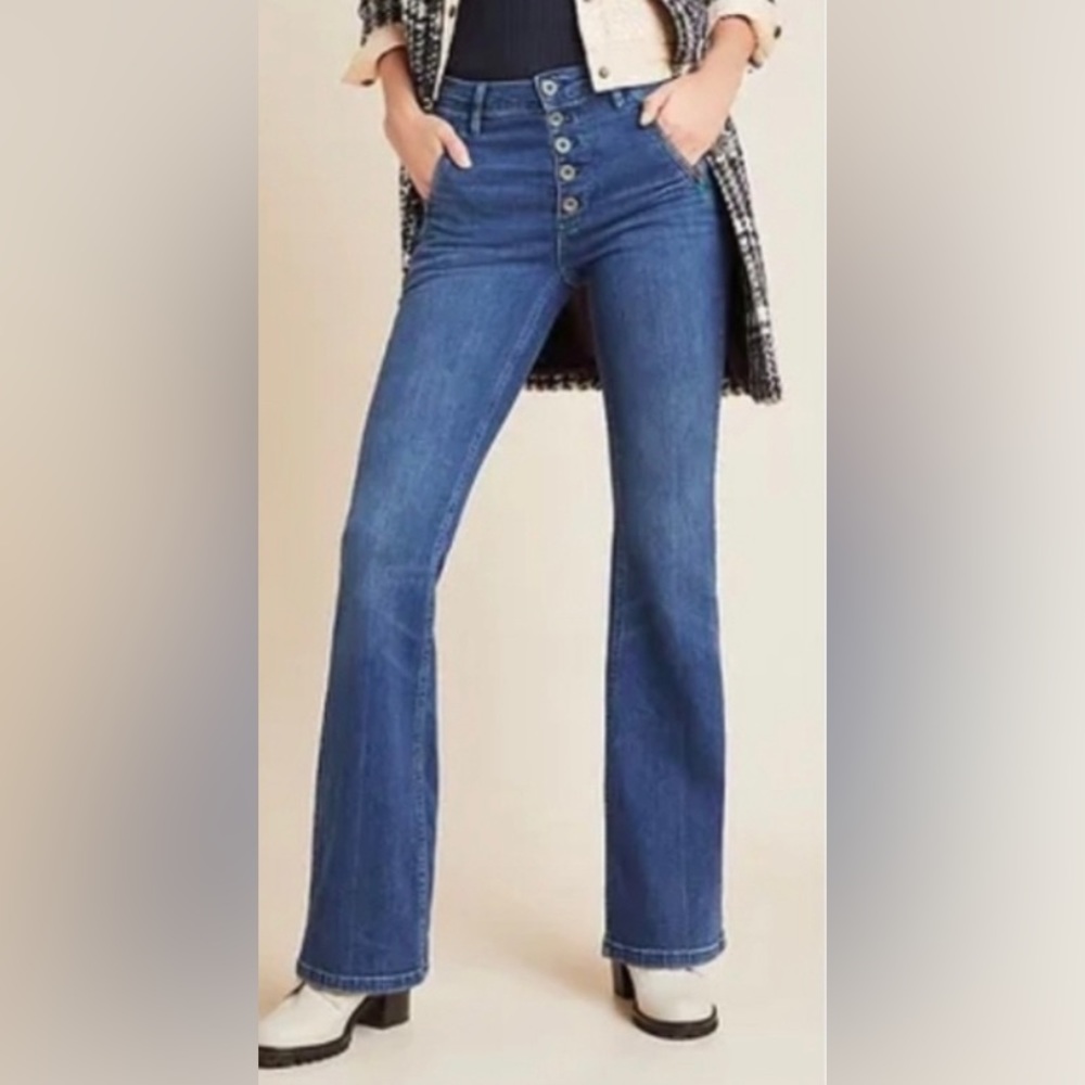 Pilcro and the Letterpress button fly jeans from Anthropologie